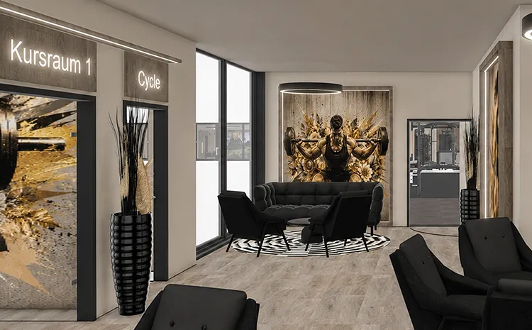 Lounge im neuen Center Schwabing.